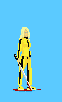 PPintaro's tweet photo. #BeatrixKiddo  #Kiddo  #thebride #pixelart #nopainnogain #whatamidoing #art #aseprite #slowride #slowlife #brucelee #killbill #Practice https://t.co/dmN0FwuqsT