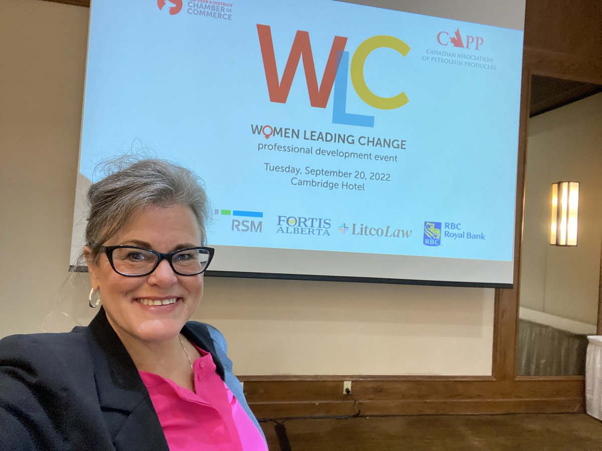 Brandi__Heather's tweet photo. @RedDeerChamber speaking at Women Leading Change event today. What an incredible, powerful group of women. Creating inclusive , brave organizations #thebravethree https://t.co/fDJyoZkKxW