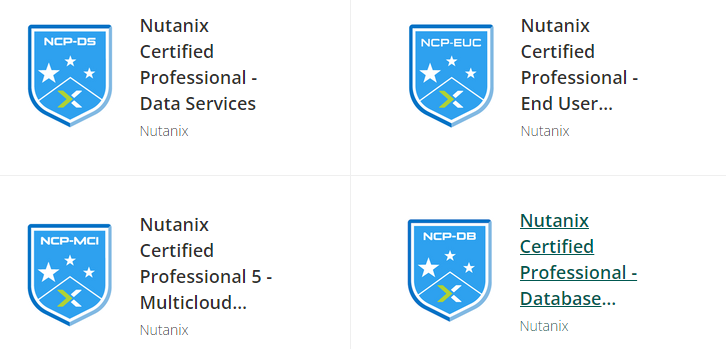 Weekend of hard work, 4 Nutanix's exams (one each day from Friday to Monday) and 4 Certs. Now I am Nutanix Certified Professional: Multicloud Infrastructure, Dabase Automation, End User Computing and Data Services. I think that I deserve a gift. <a href="/NutanixEDU/">Nutanix University</a>. 😀😀😀