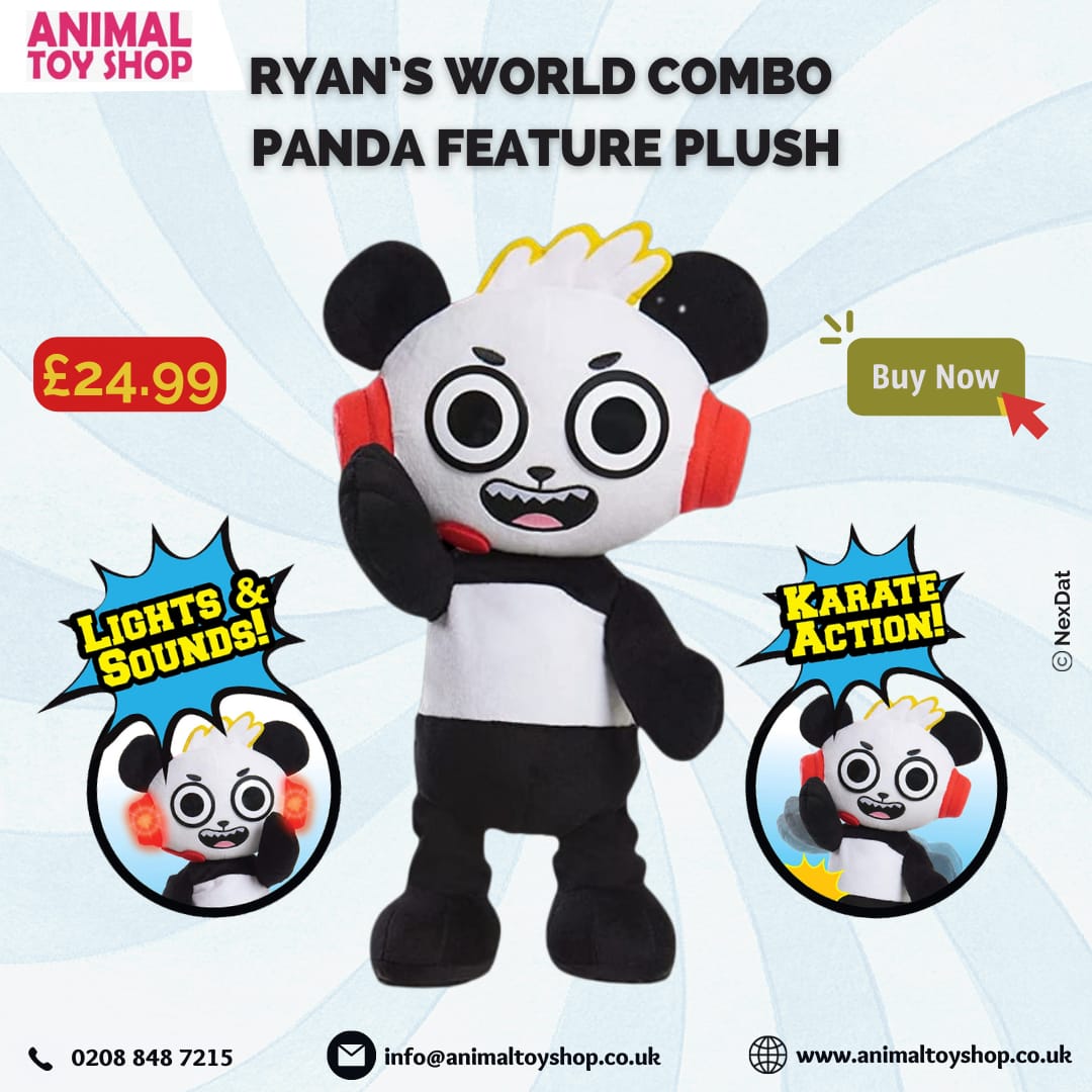 animaltoyshop's tweet photo. Ryan's world combo panda is very energetic and enthusiastic, kids feel very active with it and also adore its soft plush feature of it.
Order online for your karate-loving kid: https://t.co/9Gqa7KkMDu

#ryansworldcombopandaplush #ryansworldpanda #combopandatoys
 #ryansworldtoys https://t.co/yFRfL2EQIq