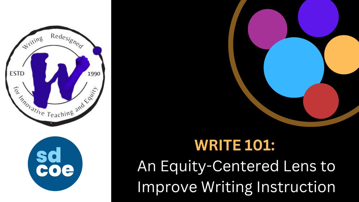 Join TK-12 educators to learn culturally and linguistically responsive instructional practices, with an emphasis on integrated literacy and writing instruction. Register: bit.ly/3qGLrUZ