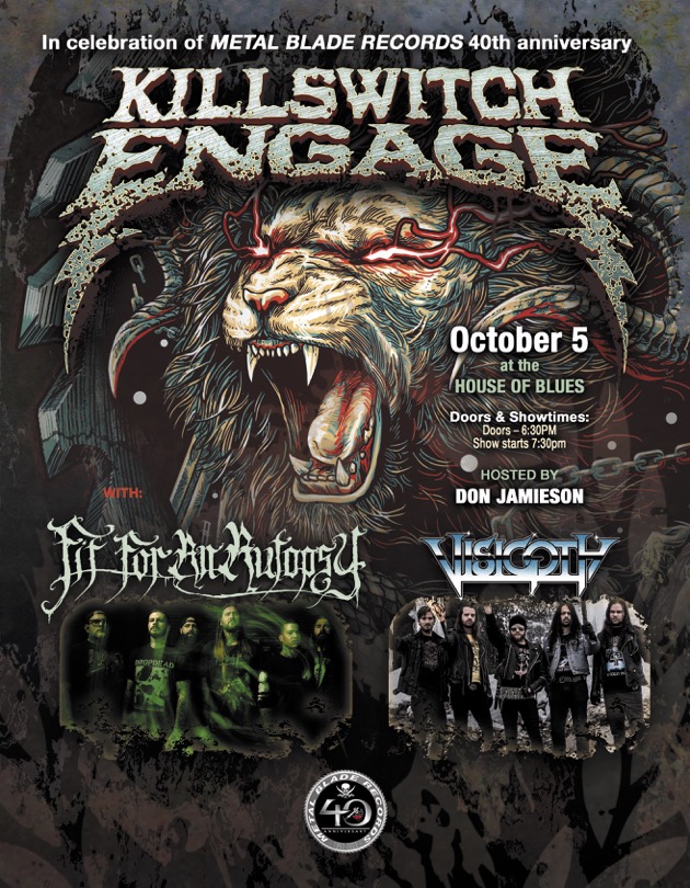 MetalBlade's tweet photo. Our FINAL 40th celebration show of the year goes down in less than two weeks! @kseofficial, @fitforanautopsy and @VisigothSLC will be throwing it down at the @HOBLasVegas Oct. 5th! With the one and only @realdonjamieson hosting! 🤘🏼

Tickets available HERE: https://t.co/8d2zUFWcwZ https://t.co/cSLl3sHXjd