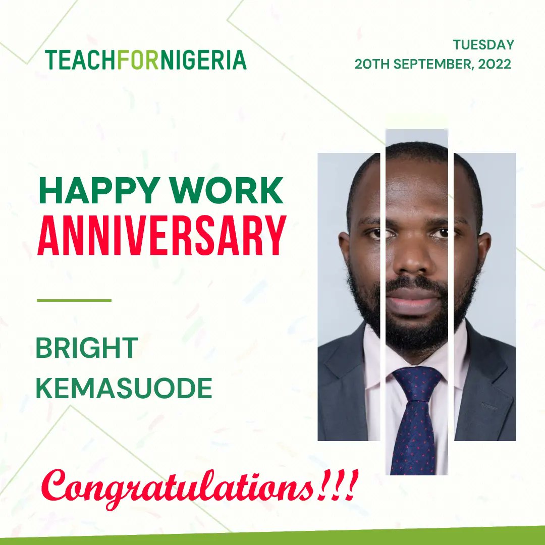 BKemasuode's tweet photo. Today marks my work anniversary at Teach For Nigeria but more importantly the Fellows I managed at the just concluded 2022 Teach For Nigeria pre-service training institute decided to gift me a frame for my direct impact and support
Dear Mr.B I'm proud of the man you have become. https://t.co/ujsgpwQs4O