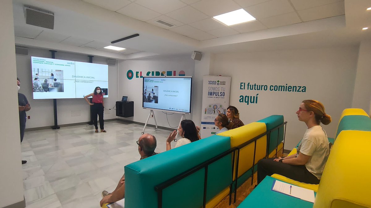 CircularFab's tweet photo. Hoy acogemos en El Círculo el taller “Propuesta de valor y modelo de negocio”, preparatorio del Concurso Regional #EmprendeInnovaComparte Circular y Economía Social de @Acontraelhambre 🙌 https://t.co/d530Gl1XHD