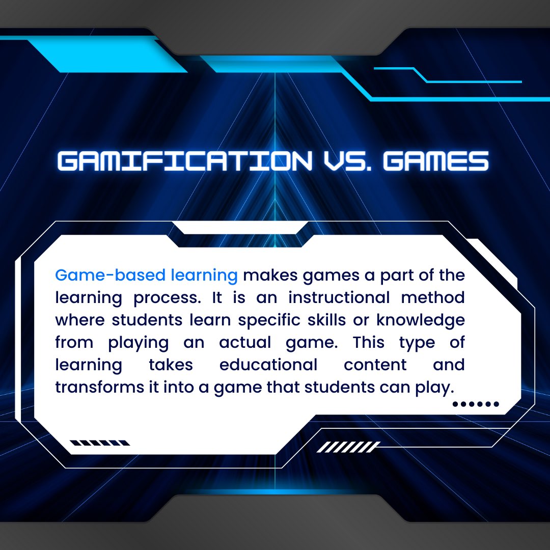 trueupnow's tweet image. Game-based learning &amp;amp; gamification at an immediate glance may seem like similar and interchangeable terms. While both terms combine games and learning, the difference lies in how game elements are integrated into the learning experience. #gamebasedlearning #gamificationlearning