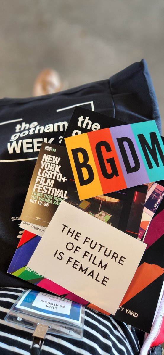 lisarussellfilm's tweet photo. Guess I'm at the right place to scout films and sponsors for the @women_deliver Arts &amp; Film Festival! 🎥 

Looking forward to meeting #genderequality ♀️ filmmakers and creative advocates at @ifp.world Gotham Week.

#creative #creativeeconomy #Film #filmmakers #artists #create2030 https://t.co/xX75LNQN6y