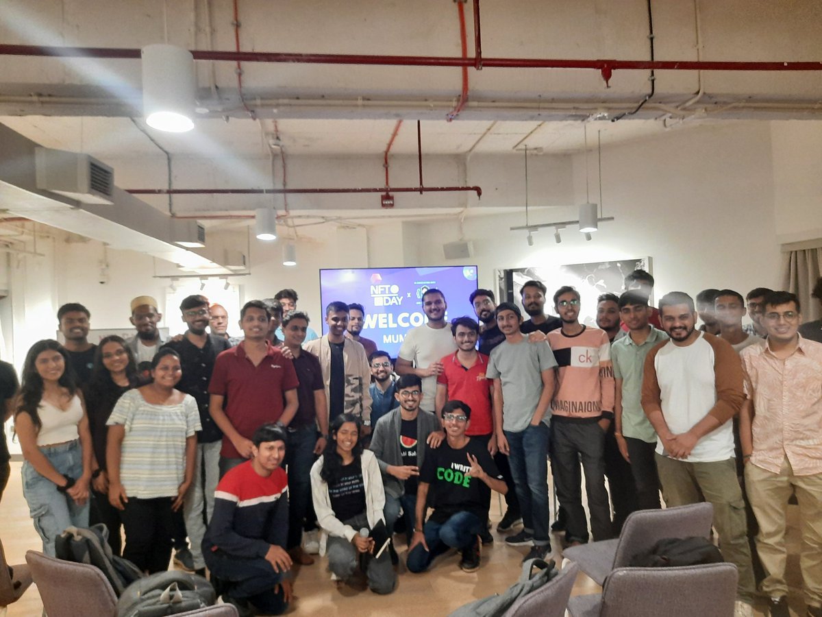 Parivaarr's tweet photo. We had a great time hosting @Girlscript1 × @OfficialNFTDay in Mumbai. Thank you to all the speakers and audiences. We had a great time discussing NFTs and it'sutilities. 
#NFTDay https://t.co/QRDwWd7KTF