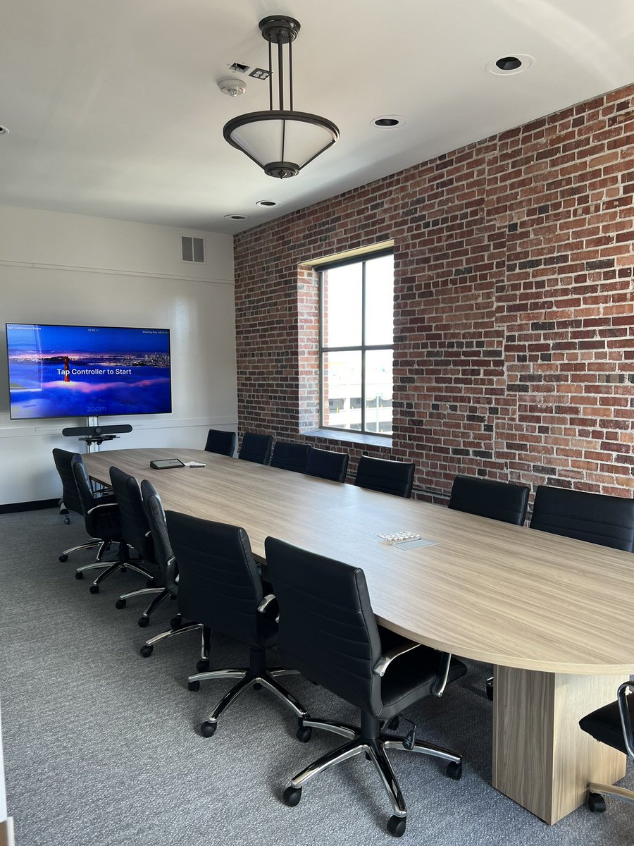 khumiston's tweet photo. Very excited because our conference table has arrived! Won’t have to sit on the ground in our conference room anymore! #workfromwork https://t.co/QLkDtHYXBa