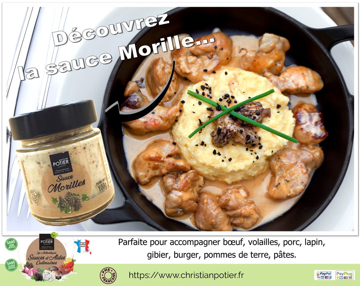 Découvrez la Sauce Morilles...
christianpotier.fr/prestashop/fr/…