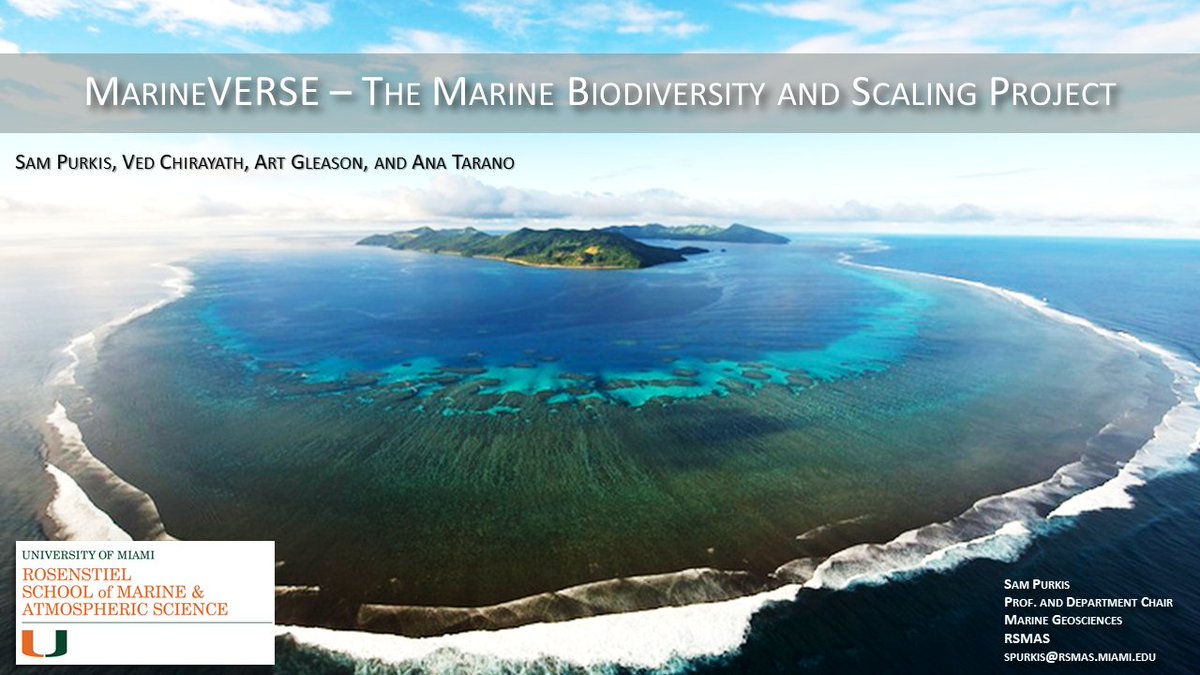 BzGEO's tweet photo. Dr. Sam Purkis of U. Miami's RSMAS is now presenting at the #NASABEF meeting on "MarineVerse - the Marine Biodiversity & Scaling Project." π€
https://t.co/KF9dwDCBwK https://t.co/8SzkzovO63