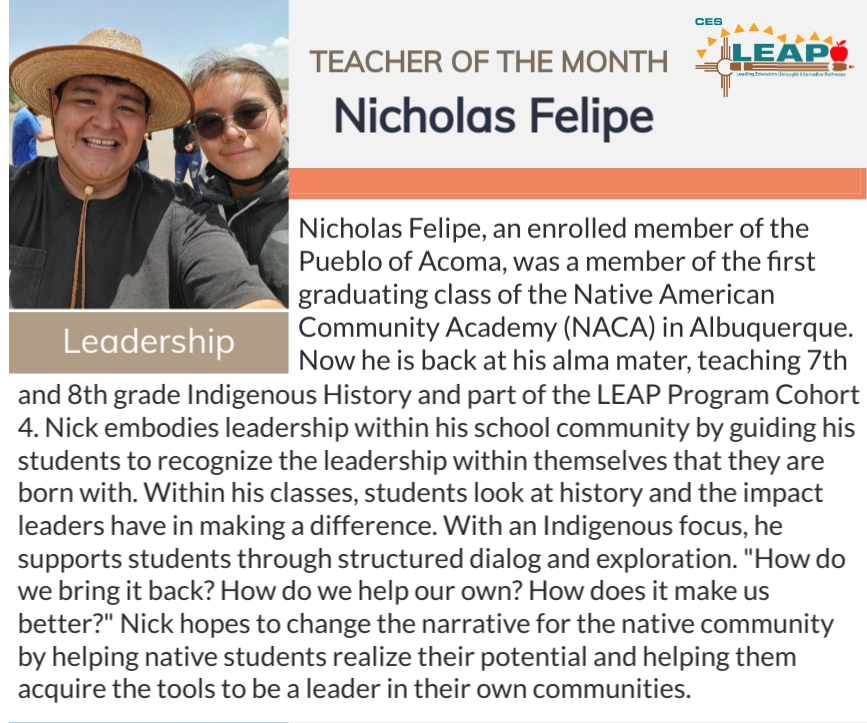 Congratulations, Nicholas Felipe! Your leadership is inspiring!