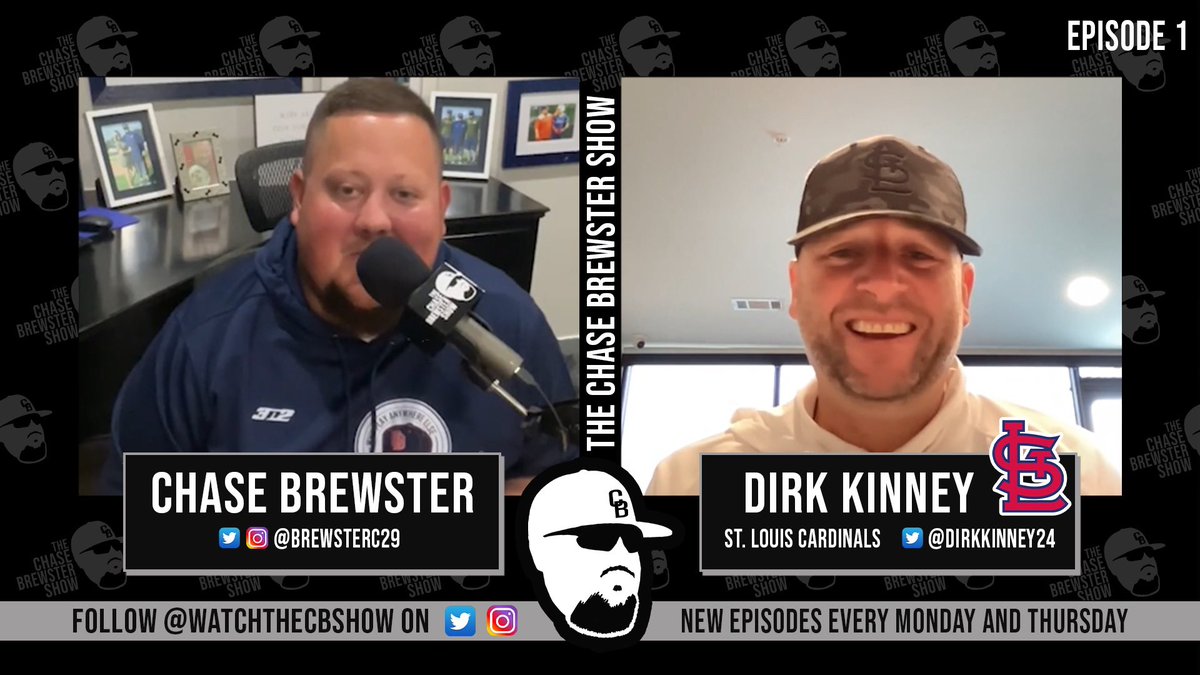 Episode 1 of The Chase Brewster Show with host <a href="/Brewsterc29/">Chase Brewster</a> and guest <a href="/DirkKinney24/">Dirk Kinney</a> of the <a href="/Cardinals/">St. Louis Cardinals</a> is now live. Be sure to like and subscribe to The Chase Brewster Show <a href="/YouTube/">YouTube</a> page #ChangeInspireMotivate 

youtu.be/hj55PLz4WR4