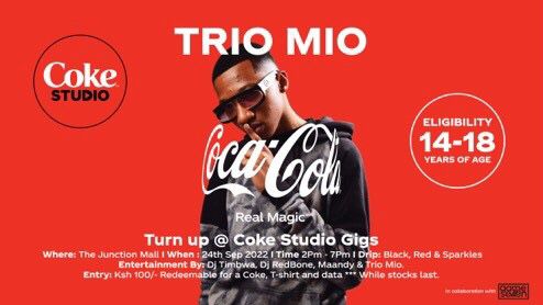 TheHype984's tweet photo. TRM &amp; Greenspan Mall was hella lit &amp; this Saturday 24th Sep we're at The Junction Mall!

Come kick it with the industry's finests including #TRIOMIO, #MAANDY, #DJREDBONE and #DJTIMBWA enjoy good food &amp; an ice-cold Coca-Cola! 🙌🏿

#CocaCola #RealMagic #CokeStudio #BelieveTheHype https://t.co/OULIfLaxS1