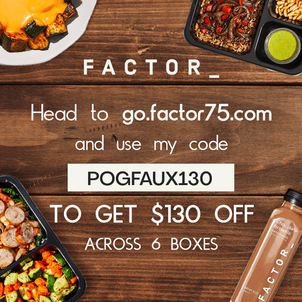 Faux_Freedom's tweet photo. I won’t likely be back to streaming until late Sept, but if you want to support while I’m away my @FactorMeals code POGFAUX130 is good all month. It’s what Anne and I are using for healthy meals so we don’t have to spend time cooking! #FactorPartner 

https://t.co/7PovgNwy6q https://t.co/a0tHMIlUo2