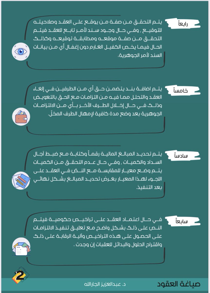 Law_arts's tweet photo. إضاءات حول صياغة العقود 📝⚖️

إعداد/ د. عبدالعزيز الجارالله.

. https://t.co/9okfze4IKr