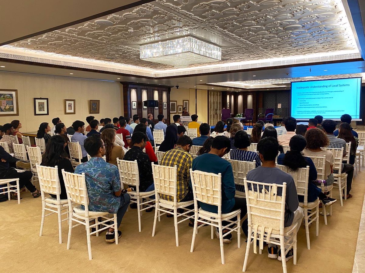 PrashPala's tweet photo. An interesting discussion tonight on #ClimateChange with great academicians and scientists as panelists from @iitbombay @iitmpune &amp; @TISSMumbai! 

Merci #BonjourIndia @ifioffciel for organizing this forum within the framework of the exhibition #ScienceBeyondBorders in Mumbai! https://t.co/2BedBUqsvn