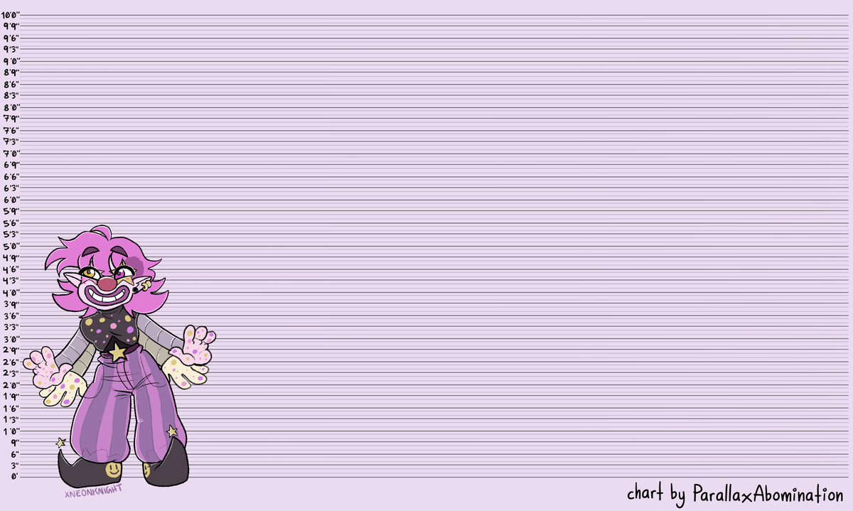 xNeonKnight's tweet photo. Wowie! I'm about 5'4/ 5'5. How tall are you??
{Place your OC next to me and compare in the comments!} #meme #oc #heightchart #clownsona #compareheight #artmeme #showmeyouroc https://t.co/W9yYbtAJg7