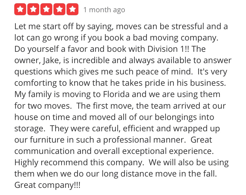 Division1Moving's tweet image. We love a happy customer! Moving in the DMV area? Let Division 1 be your first call 🤳
#DMV #LocalMovers #DCMDVA