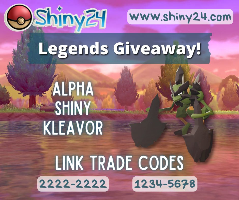 ShopShiny24's tweet photo. Alpha Shiny Kleavor Giveaway for zlegends Arceus until 9.25.22 (Code 2222 might be less congested) #shinykleavor #alphashiny #pokemongiveaway #shiny24 #noblepokemon #pokemonlegendsarceus #legendsarceus #pokemonscarlet #pokemoncommunity https://t.co/W7mmiLsrN6