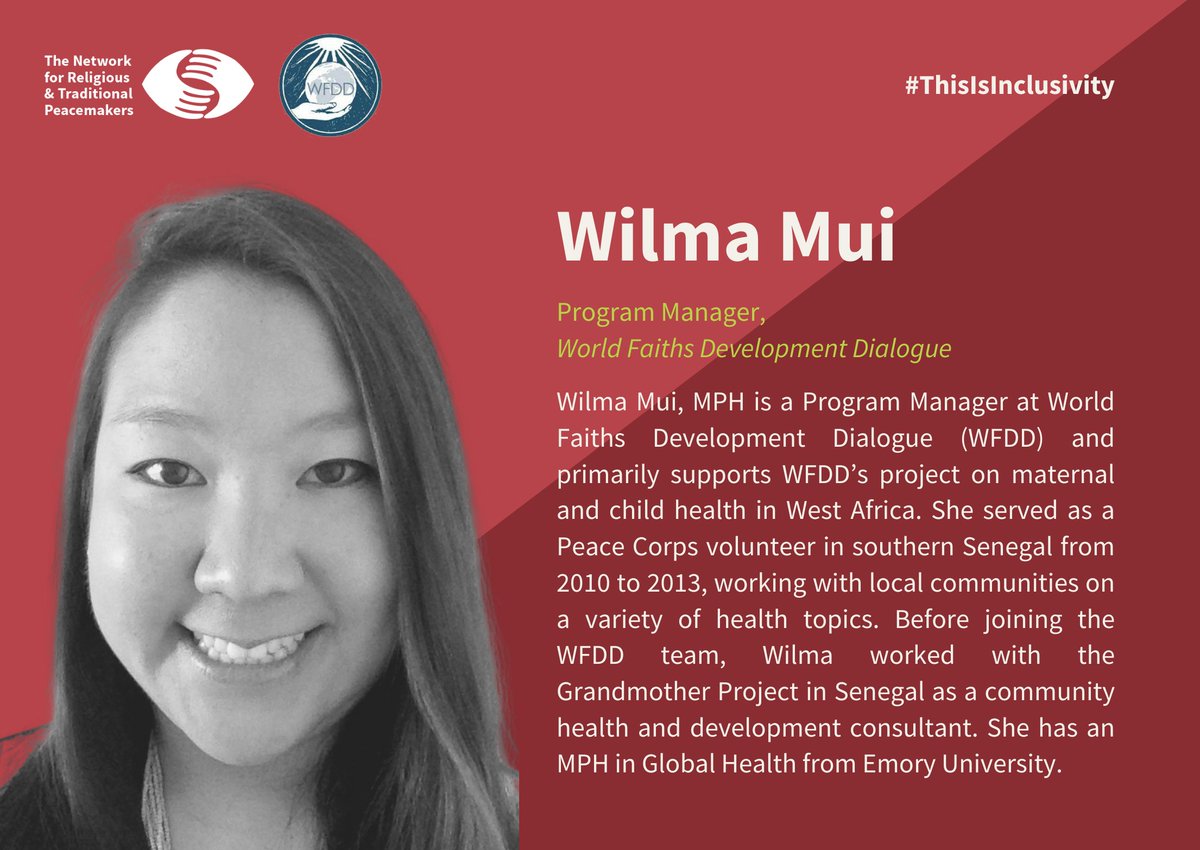 peacemakersnetw's tweet photo. Tomorrow @8AM EDT‼️ Join @amyrdwyer &amp; @wilma_mui to discuss why it is important to approach peacebuilding in a more inclusive lens when it comes to networking, advocacy, capacity-building, &amp; conducting research.

Register here https://t.co/rQHkXLb7Yw

#ThisIsInclusivity https://t.co/wcOH5jOaI4