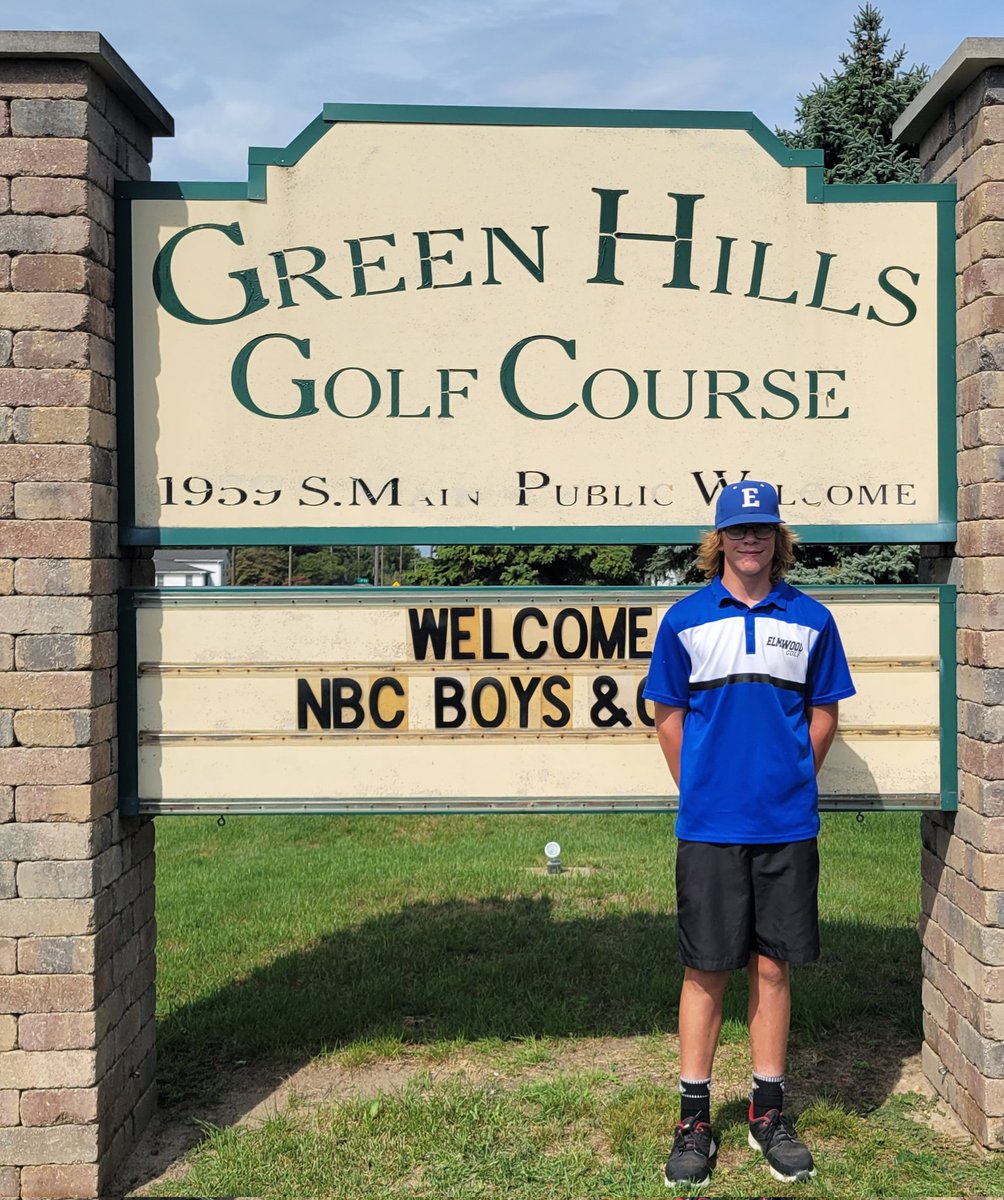 RoyalBoysGolf's tweet photo. That's a wrap! Last Boys Golf NBC Championship Event! Team shot a 376. Kam Kingery lead the Royal's shooting a 90. Kam finished with a 2nd Team All NBC Honor. Landon Snow finished with a NBC Honorable Mention! On to Sectionals! Proud of ALL my Royal Golfers! https://t.co/gxJDfuZ6eR