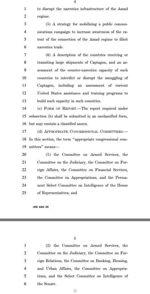 Charles_Lister's tweet photo. Good news -- @RepFrenchHill's "#CaptagonAct" has been passed by the House.

The Act would mandate the U.S. Government to develop an interagency strategy to disrupt &amp; dismantle the ability of the #Assad regime's "narco state" to produce &amp; traffic $billions of drugs. https://t.co/qERnh1C3qs