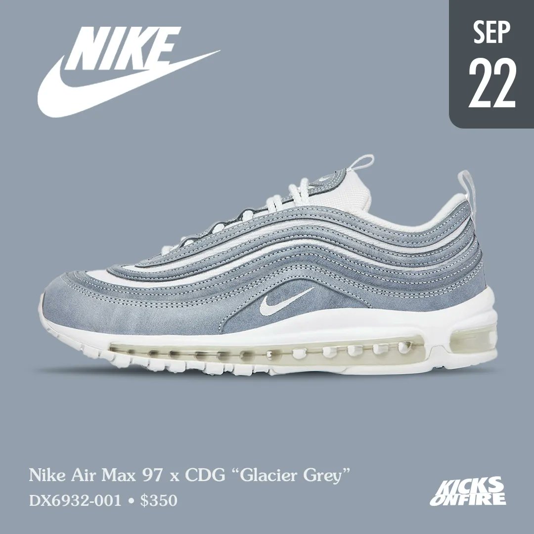 KicksOnFire on Twitter: "Nike Air Max 97 x CDG Grey” it's a cop for you ? ❄️ https://t.co/J31shZXI60" / Twitter