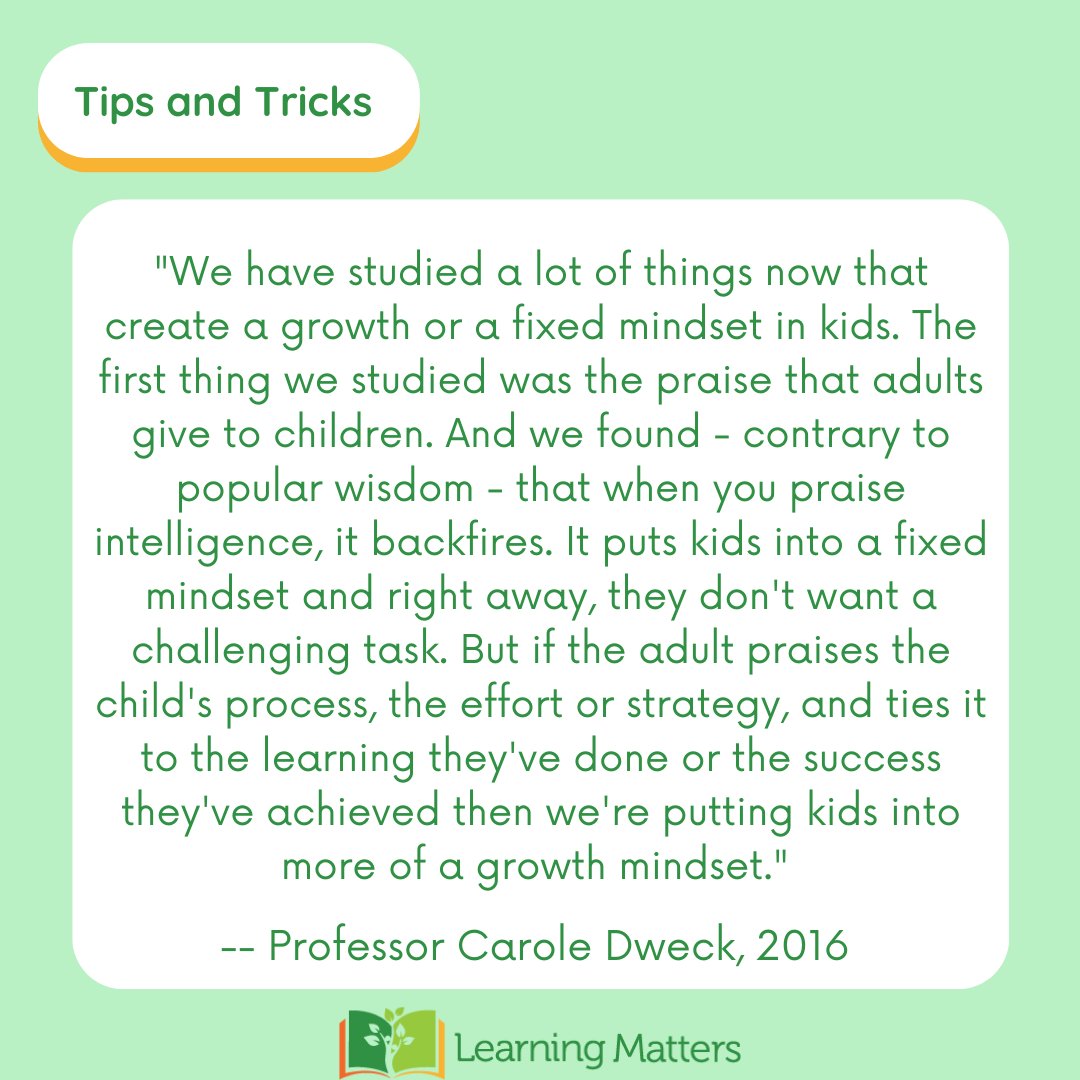 LearnNashville's tweet image. Building a growth mindset is so important to build in students. Students must learn to persevere through difficult tasks in school and beyond. What we say to students matters. It can impact a student&apos;s attitude toward school and toward difficult tasks. 

#growthmindsetforkids