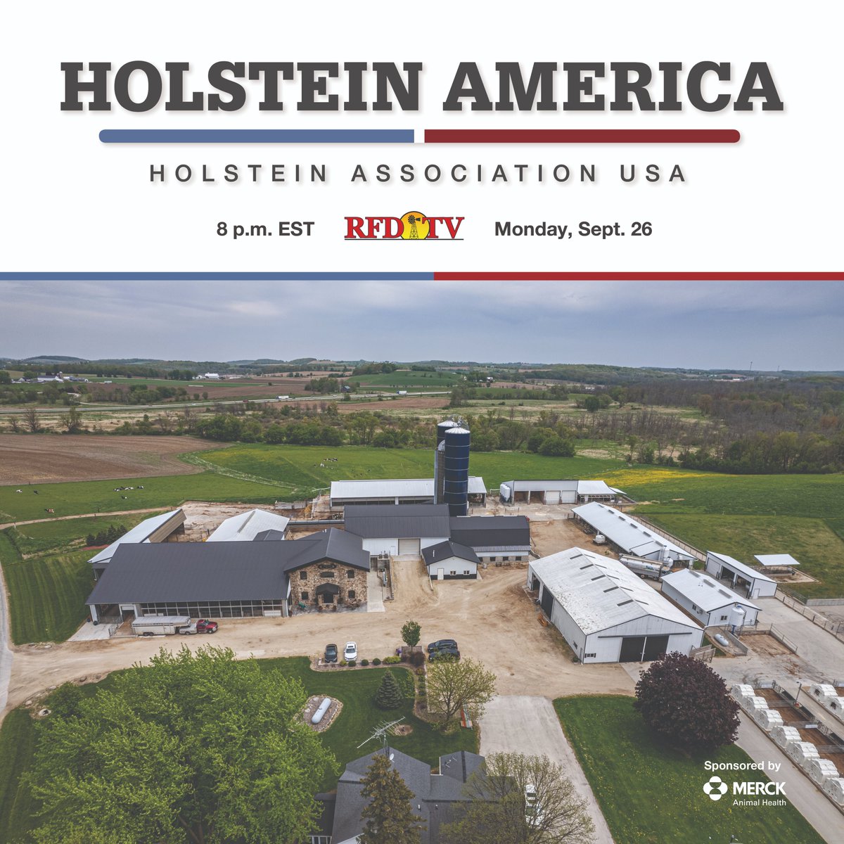 Less than one week until show time! Tune in to <a href="/OfficialRFDTV/">RFD-TV</a> on Monday, September 26 at 8 p.m. EST to watch Holstein America!🐄