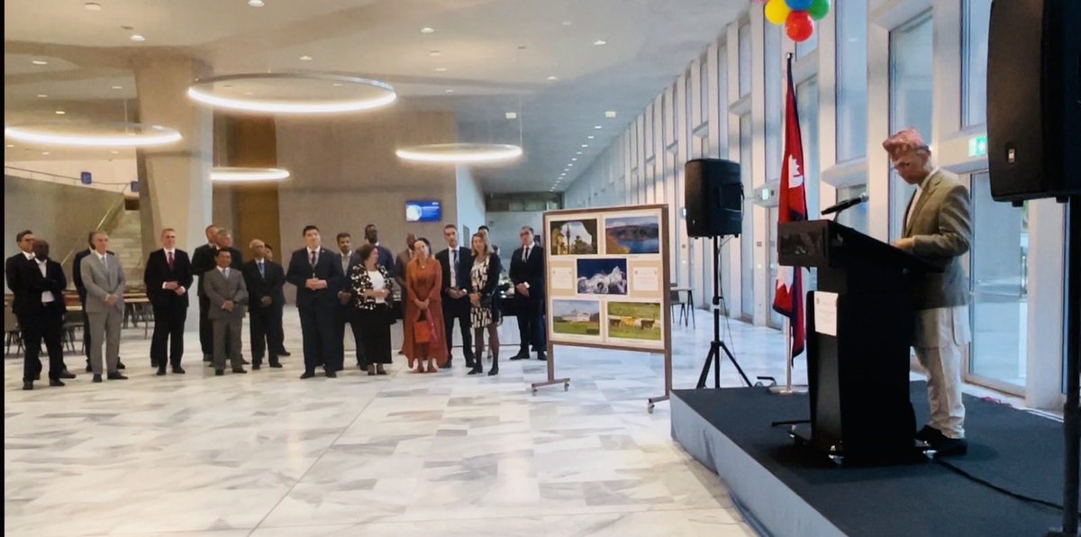 Speaking at the reception hosted by Nepal Mission for heads of missions and international organizations in Geneva on the occasion of National and Constitution Day of Nepal today.⁦<a href="/pmngeneva/">Nepal in Geneva</a>⁩, ⁦<a href="/MofaNepal/">MOFA of Nepal 🇳🇵</a>⁩