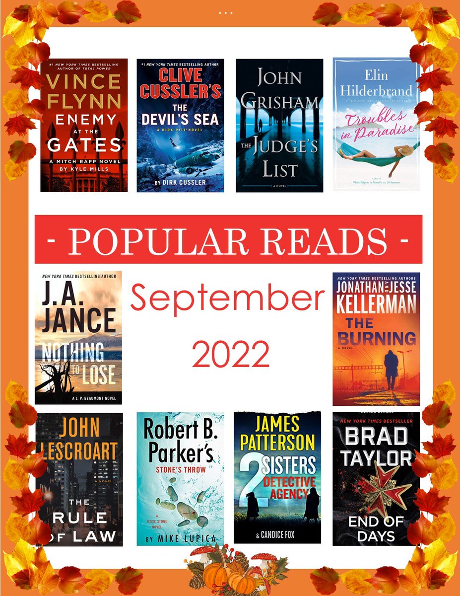 IrricanaLibrary's tweet photo. We got this month's best sellers! Check them out in our new arrivals section or order them on TRAC! 🍂📚🍁 https://t.co/YAyNCqocMn