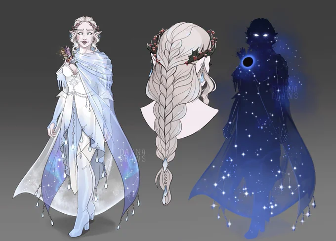 Heard we're sharing our #DnDcharacter s (two of these are the same person, though ) #dnd 