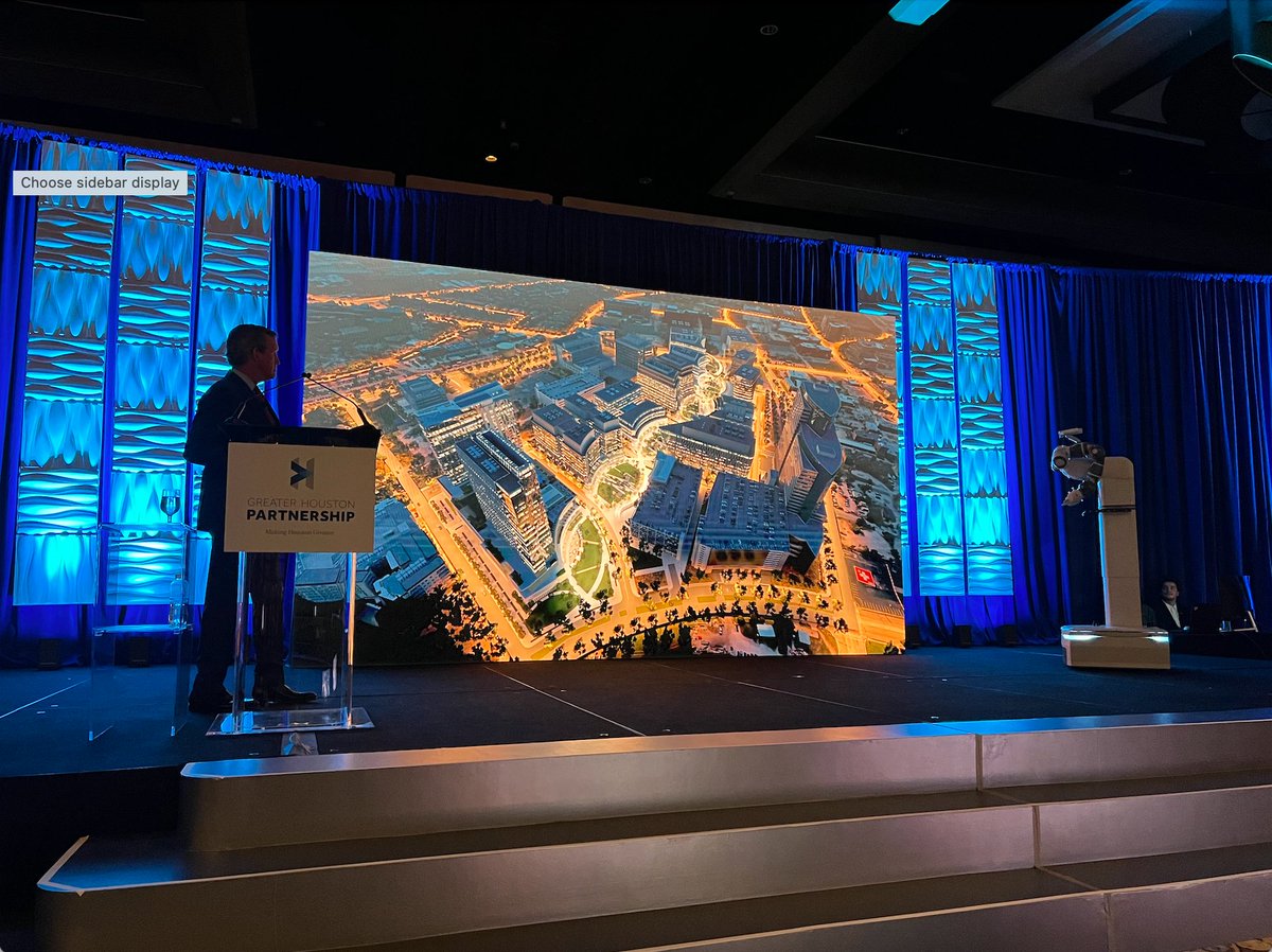 TXMedCenter's tweet photo. "Welcome to TMC Helix Park; this 37-acre campus will become the new city center for TMC." - @TMCCEOMcKeon
#HelixPark #TMC #houston #stateoftmc #2022stateoftmc #stateoftmc2022 https://t.co/BTFppqzsns