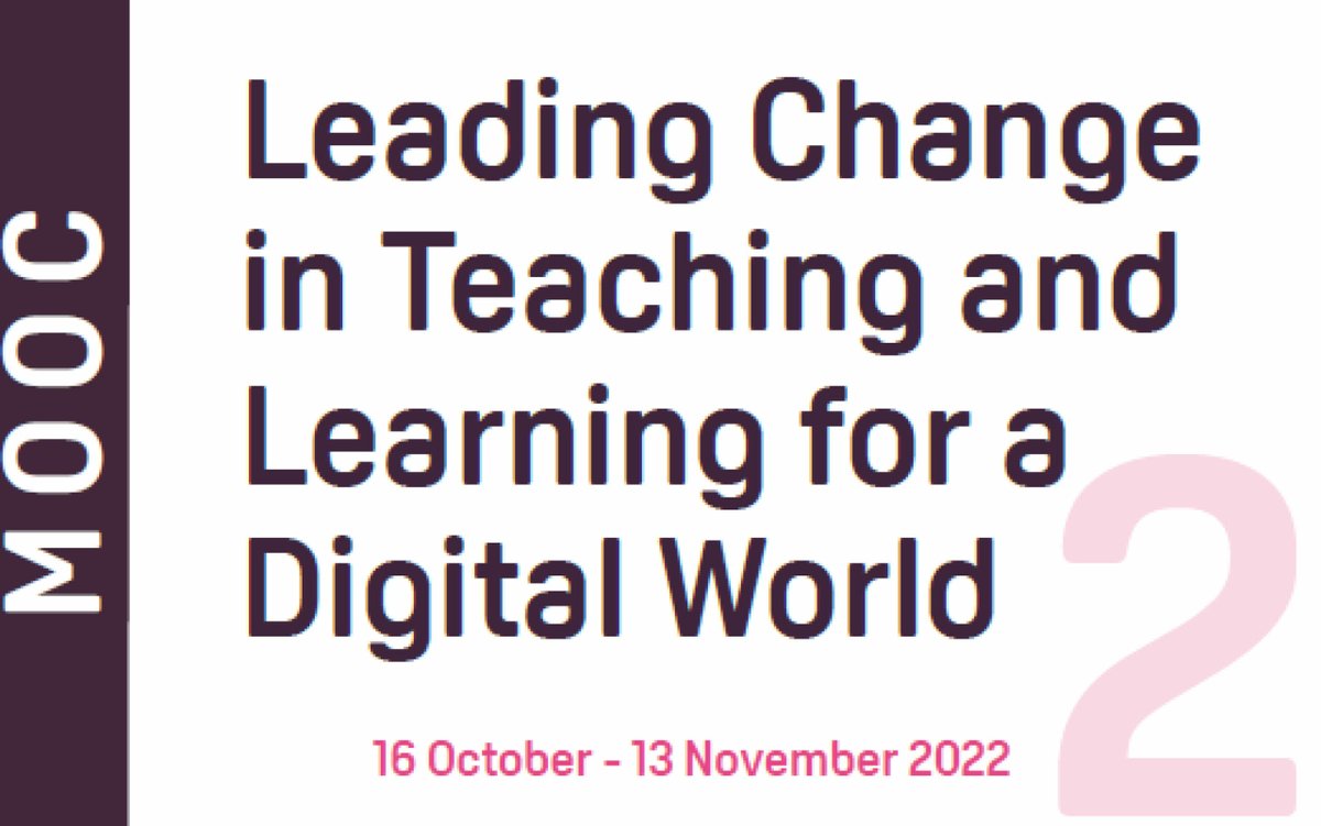 RetridolNOUN's tweet photo. You are cordially invited  to register and participate in the MOOC – Leading Change in Teaching and Learning for a Digital World (LCTL) – provided by the Commonwealth of Learning (COL) in collaboration with Athabasca University (AU). 

Register at: https://t.co/SeJ9jE4ILZ https://t.co/fbgsHxbSUp