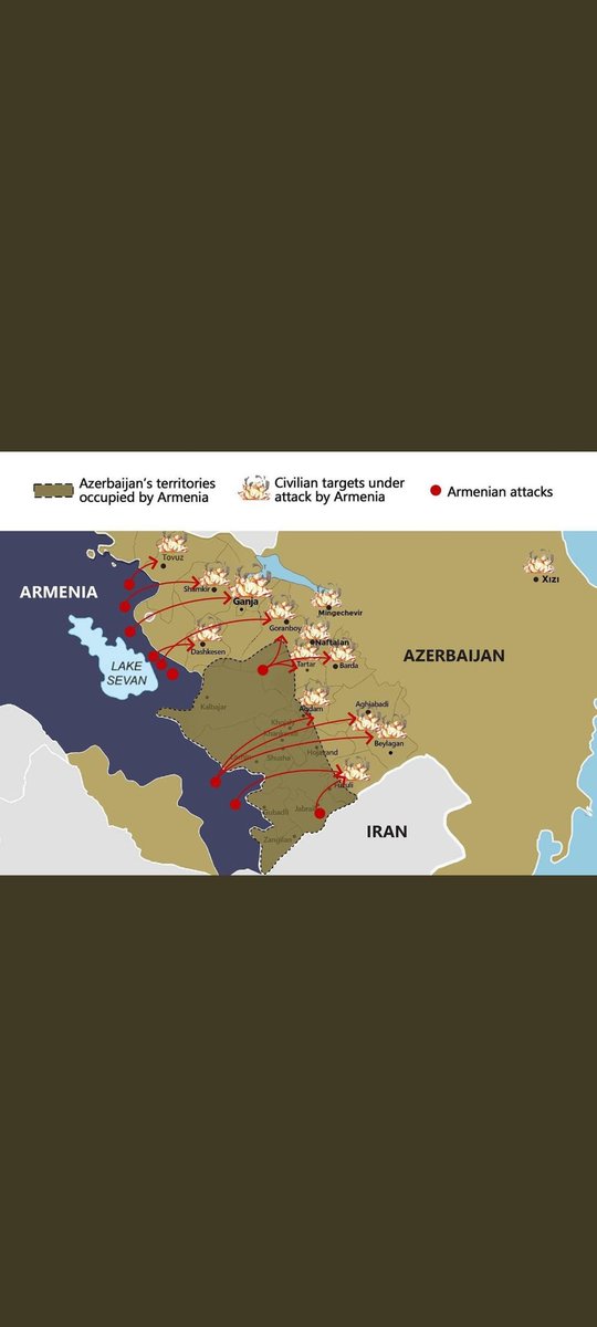 02Lolu's tweet photo. Armania attacks Mingachevir, Barda, Tartar, Khizi, Absheron, Ganja which are not in conflict zone. They use rockets which are not allowed. They have killed and injured civilians.
#StopArmenianAggression 
#HumanRights
#Erdogan https://t.co/pZf9pR0APJ