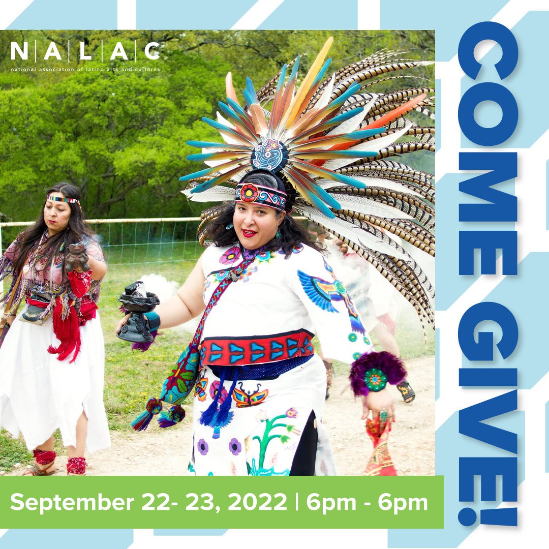 For over 33 years, NALAC has delivered programs supporting Latinx artists and arts organizations in every region of the country! Join us THIS THURSDAY, September 22 at 6 PM for #BigGive2022 to show your support!thebiggivesa.org/organizations/…