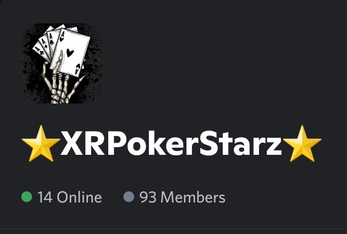 Free 10 XRP Poker Game Giveaway‼️

✅ Follow @XRPokerStarz🙏🏼
✅ RT + Tag Friends ❤
✅ Join our Poker Discord❗
discord.gg/X9h7uV7uW5

Ends 48hr⏳

⭐Prize = Play 1 Free 10 XRP Buy In  Game🔥

1st Place Wins 60% of Prize Pool🤑

#XRPokerStarz #Poker #XRP #Family #NFT #GiveAway