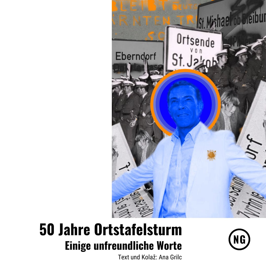 Der Ortstafelsturm in #Kärnten/Koroška jährt sich zum 50. Mal. Je davon gehört? Das polizeilich zumindest geduldete Demolieren, Abbauen und Verschandeln zweisprachiger Ortstafeln könnte als Terrorakt gegen die slowenische Minderheit bezeichnet werden...

Ein Thread.