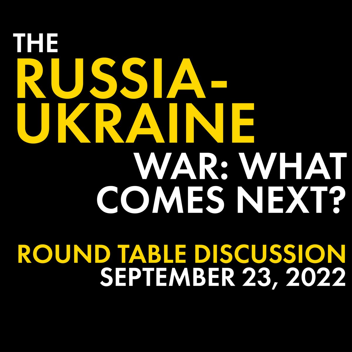 Friday 9/23 at Noon, join scholars from Ukraine and Chicago to discuss the recent Ukrainian counteroffensive, life in Ukraine during wartime, new evidence of Russian war crimes, and other topics. 
Information for in person or Zoom attendance at this link: 
ceeres.uchicago.edu/news/russia-uk…