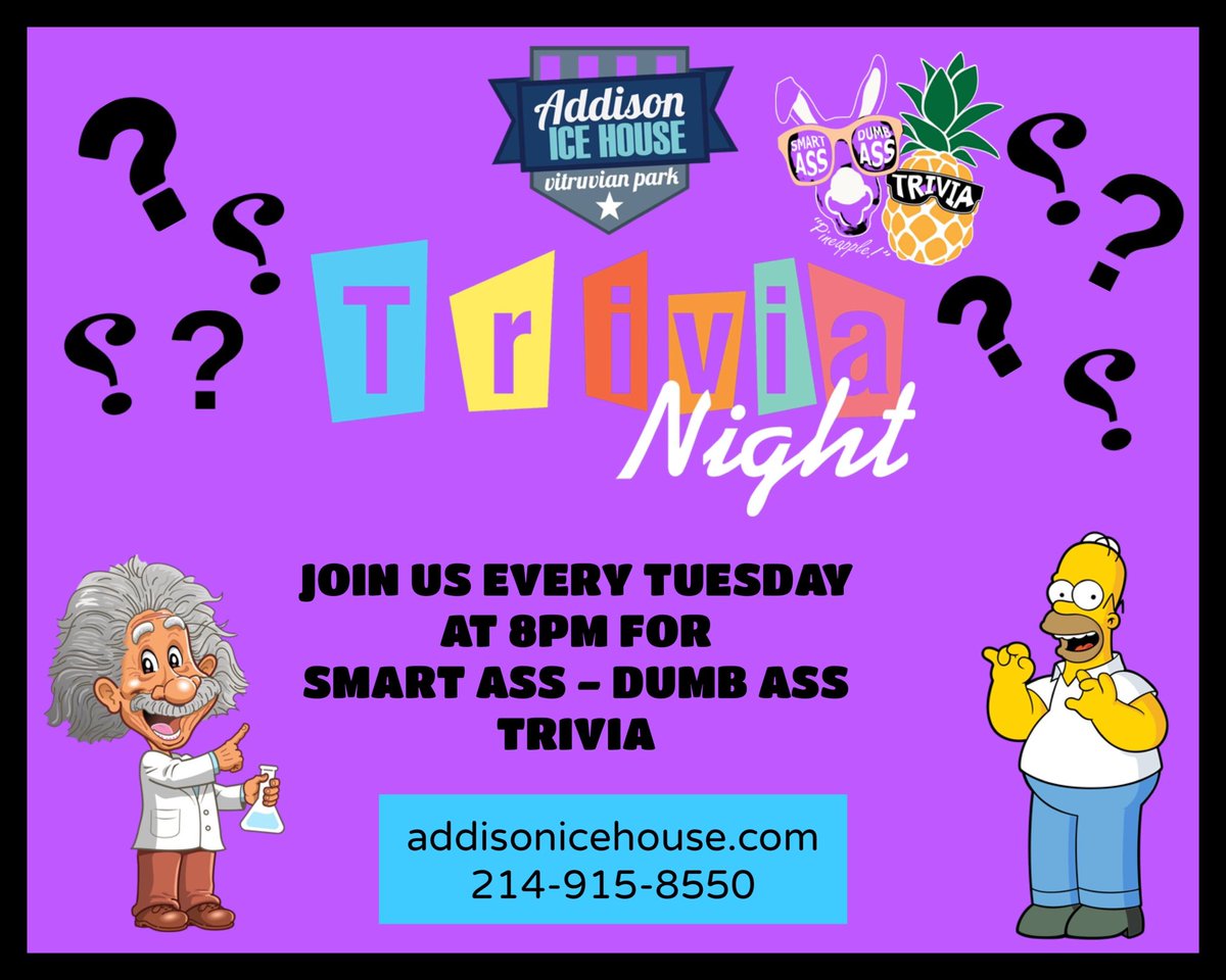 ATown_IceHouse's tweet photo. #trivianight https://t.co/2Kysjg6xwC
