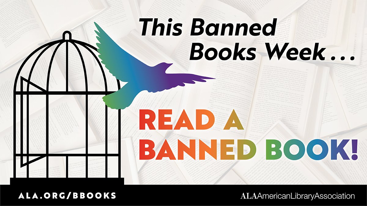 StKatesLibrary's tweet image. September 19-24 is Banned Books Week! Come check out our banned books cart and display in the St. Kate’s library all week–and use the whiteboard to share your favorite banned book!
#BannedBooksWeek #BookChallenges #FreedomtoRead #UniteAgainstBookBans 
libsearch.stkate.edu/discovery/coll…