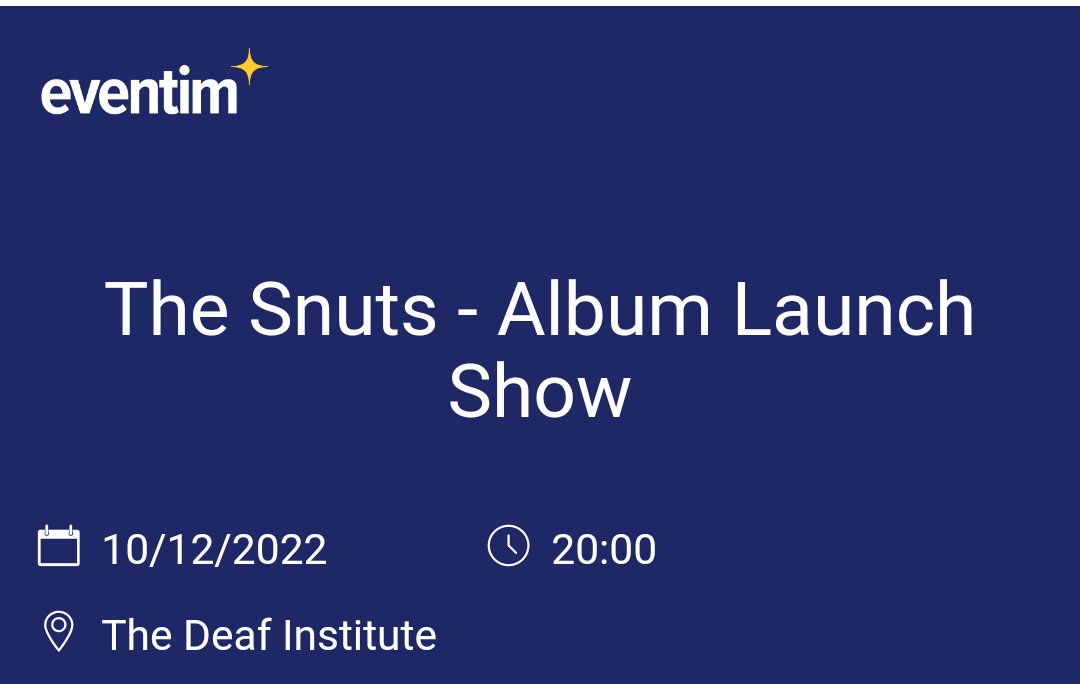 Think this is going to be One Amazing Night !!! @TheSnuts @DeafInstitute 🤩🎉🍻