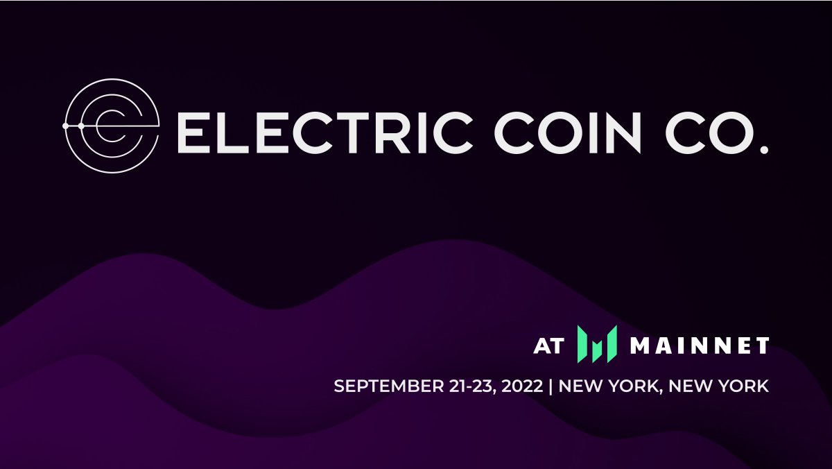 ElectricCoinCo's tweet image. ECC is in NYC to share why privacy is normal at #Mainnet2022 🛡