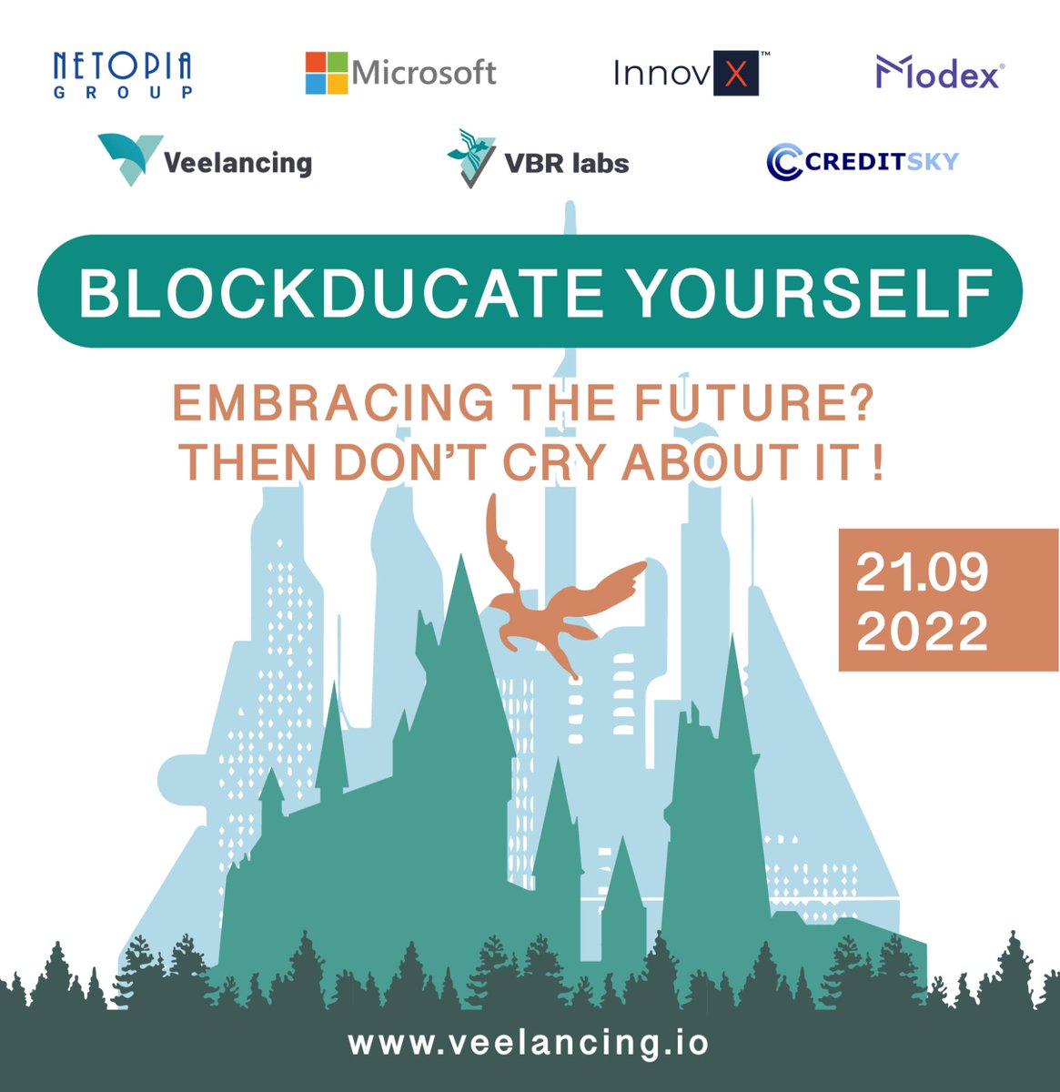 veelancing's tweet photo. VBR Labs will start hosting tomorrow “Blockducate Yourself” – a mini-series dedicated to those who recognize the potential of blockchain.
Join us for a both online and in person event with speakers from our partners at Microsoft, Modex, BCR InnovX, MSP, Crypto Data. 
See you! https://t.co/BRBpTxqRNI