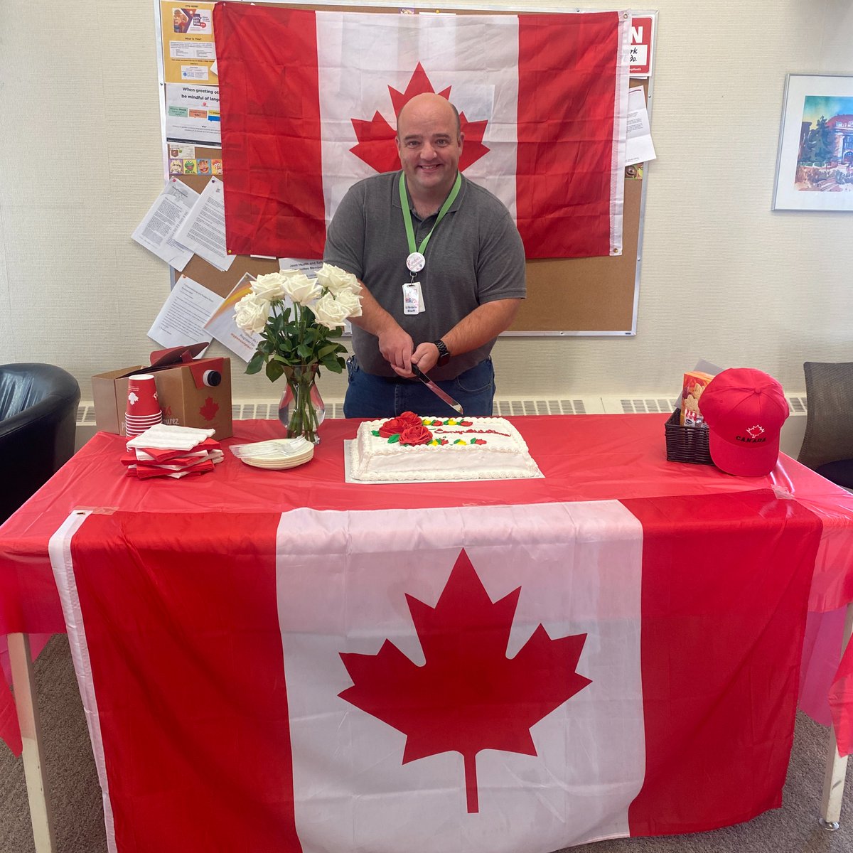 rdpl's tweet photo. Today we surprised Andrew, one of our IT Specialists, with a little celebration, as he recently received his Canadian Citizenship! Congratulations on this important milestone – we're lucky to have you! 🇨🇦
#librarystaff #beRDPL #CanadianCitizenship https://t.co/TZVxjtqc4r