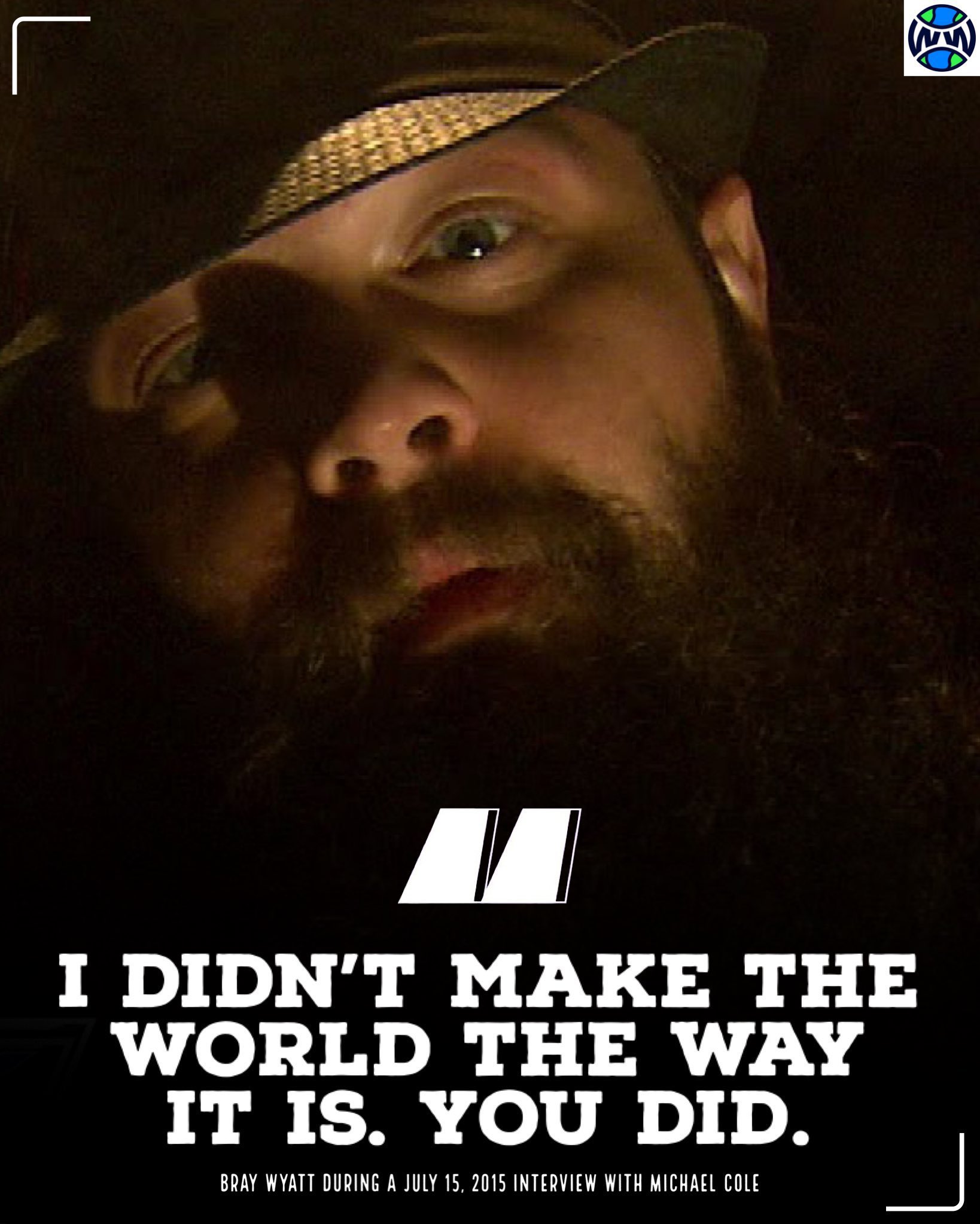 Pro Wrestling Center on Twitter "Bray Wyatt in a 2015 interview with