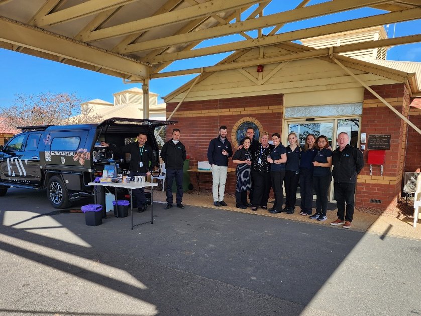 EziwayGroup's tweet photo. It was a pleasure to serve up some hot coffees for the lovely people at Warramunda Village Inc this past week and assist with their transition to Eziway. Thank you to the team for their warm welcome! We are looking forward to an exciting future with Warramunda Village Inc 🙂 https://t.co/btLlo7UYtp