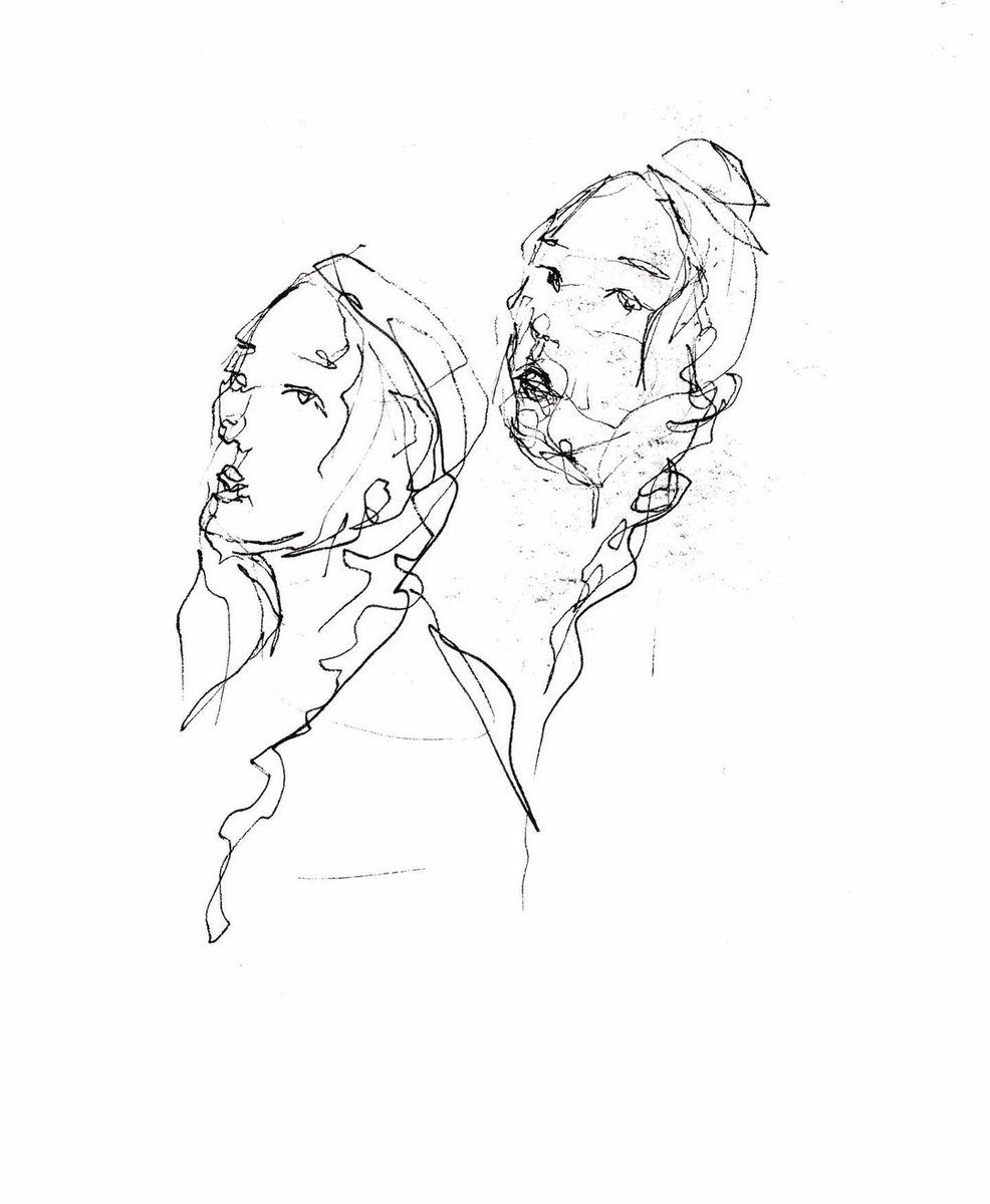 ชอบเวลากิวาดคอนทัวร์อ่ะ วาดไปตามความคิดสิ่งที่เห็น ลากๆไปแต่ผลลัพธ์คือออกมาสวยตลอด ที่งงคือรอบนี้พี่ท่านวาดละสแกนลงหรอ หรือใช้กล้องไอฟงปรับแสงอีกที เหมือนงานดิจิตอลมาก