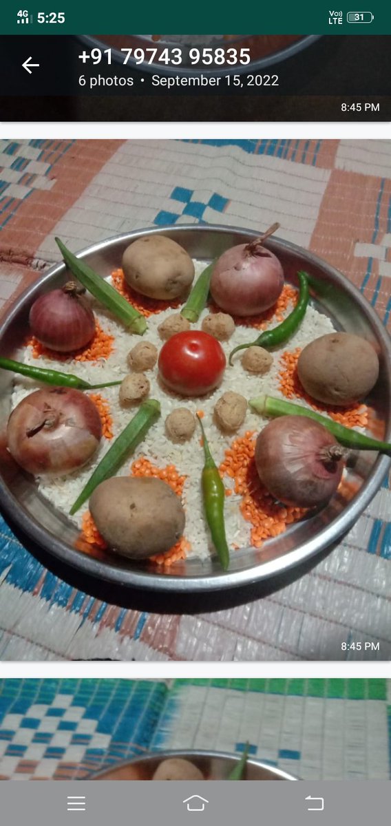 YashodaKashyap8's tweet photo. #NSS1 se 30 september poshan mah ke antrgat G. g. h. s. s. lohandiguda ke #NSS chhatraon ke dvara sabjiyon se rangoli digin banaya gaya https://t.co/Zh0as9IKr0