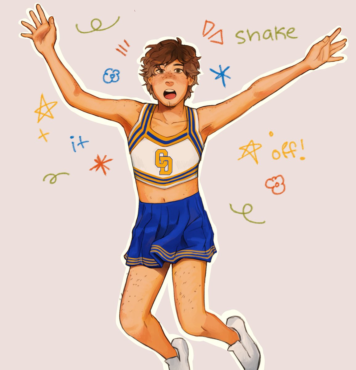 BUPPIESS's tweet image. shake it off!🎉 #dreamfanart @Dream__Fanart